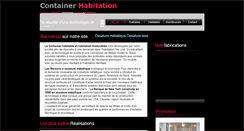 Desktop Screenshot of container-habitation.com