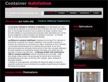 Tablet Screenshot of container-habitation.com